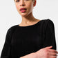 Joeva Pleated Midi Dress - Black