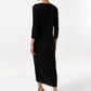 Joeva Pleated Midi Dress - Black