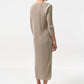 Joeva Pleated Midi Dress - Stone