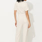 Justin Linen Mix Short Sleeve Jumpsuit - Natural