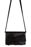 Jolie Bow Detail Crossbody Bag in Black