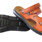 Richie Men's Faux Leather Casual Open-Toe Sandals Tan