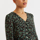 Kathlyn Fleur Vert Print Long Sleeve Midi Dress