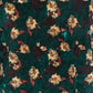 Louche Annalise Paintbrush Print Velvet V Neck Mini Dress