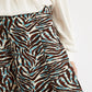 Kiyo Roar Print Midi Skirt