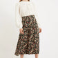 Kiyo Tapestry Print Midi Skirt