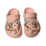 Naomi Girls Sandals Kids Charm Garden Clogs Summer Beach Slip on Mules Slippers Shoes