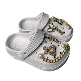 Naomi Girls Sandals Kids Charm Garden Clogs Summer Beach Slip on Mules Slippers Shoes