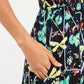 Leda Pond Print Shirred Waist Midi Sundress
