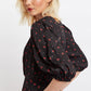Louche Leonore Cherry Pie Print Square Neck Midi Dress