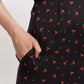 Louche Leonore Cherry Pie Print Square Neck Midi Dress
