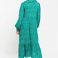 Louche Lif Naive Ditsy Print Tiered Long Sleeve Midi Dress