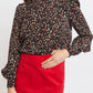 Lima Wax Flower Print Long Sleeve Blouse