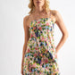 Linsey Summer Dream Print Strappy Mini Sundress