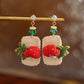 Magic Carpet Mushroom Earrings