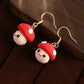 Smiley Mushroom Micro-Crochet Earrings