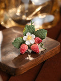 Strawberry Micro Brooch