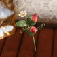Strawberry Micro Brooch