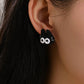 Black Cat Micro Earrings