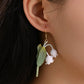 Lily of the Valley Micro Crochet Earrings