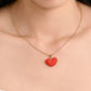 Sweetheart Micro Crochet Pendant Necklace
