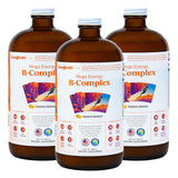 LIQUIDHEALTH Mega Energy B-Complex – Liquid Vitamin for Natural Energy, Immune Support, and Vitality (3 Pack) – Made in USA, Vegan, Sugar-Free