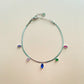 Nala Silver Jewelled Ankle Chain