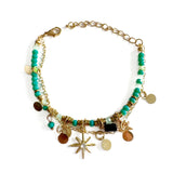 Gaia Boho Beaded Double Layer Bracelet