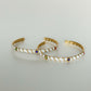 Kalinda Luxe 18k Gold Plated Enamel Cuff