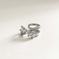 Erra Jewelled Silver Tone Ear Cuff