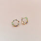 Saffy Blush Jewelled  Wreath Studs