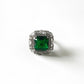 Elara Emerald Green Cocktail Ring