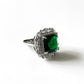 Elara Emerald Green Cocktail Ring
