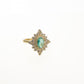 Florence Azure Stone Vintage Style Adjustable Ring