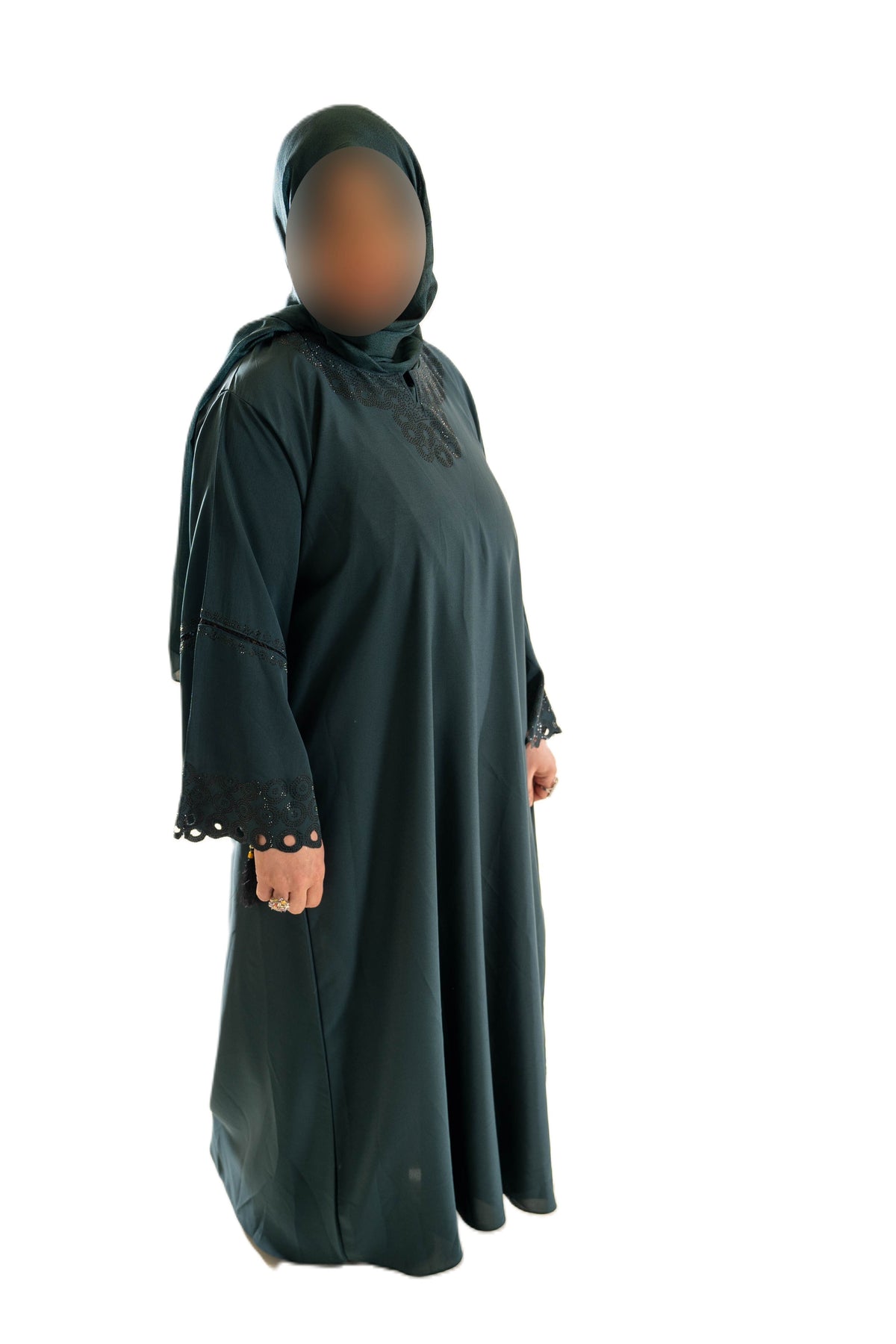 DMC Abaya open sleeve & Tassel