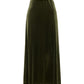 Mahee Velvet Midi Skirt - Sage