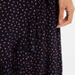 Louche Mara Teeny Flower Bud Print Ruffle Hem Wrap Midi Skirt