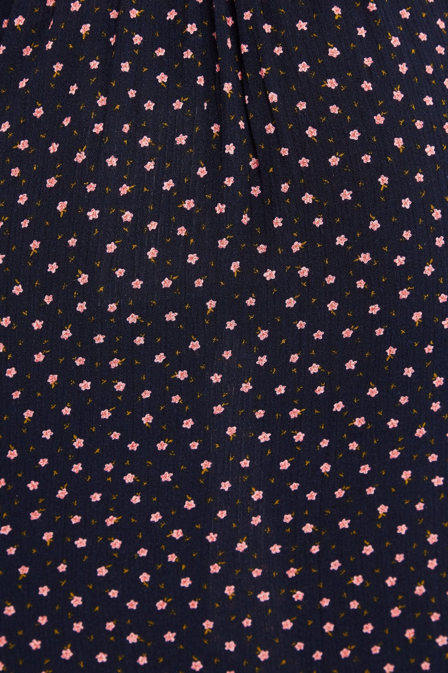 Louche Mara Teeny Flower Bud Print Ruffle Hem Wrap Midi Skirt