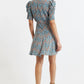 Margot Art Attack Print Mini Tea Dress - Duck Egg