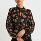 Louche Masha Carpathian Florals Print Long Sleeve Blouse