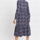 Macha Magic Forest Print Long Sleeve Tiered Midi Dress
