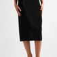 Maylis Pleat Midi Skirt - Black