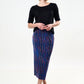 Maylis Abstract Print Pleat Midi Skirt