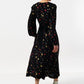 Melany Pick A Mix Print V-Neck Midi Dress