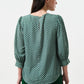 Mellie Flower Tile Print Blouse