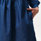 Melly Chambray Throw On Mini Dress