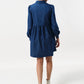 Melly Chambray Throw On Mini Dress