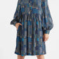 Melly Geo City Print Mini Shirt Dress
