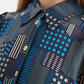 Melly Geo City Print Mini Shirt Dress