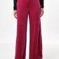 Melvin Velvet Wide Leg Trousers - Pink